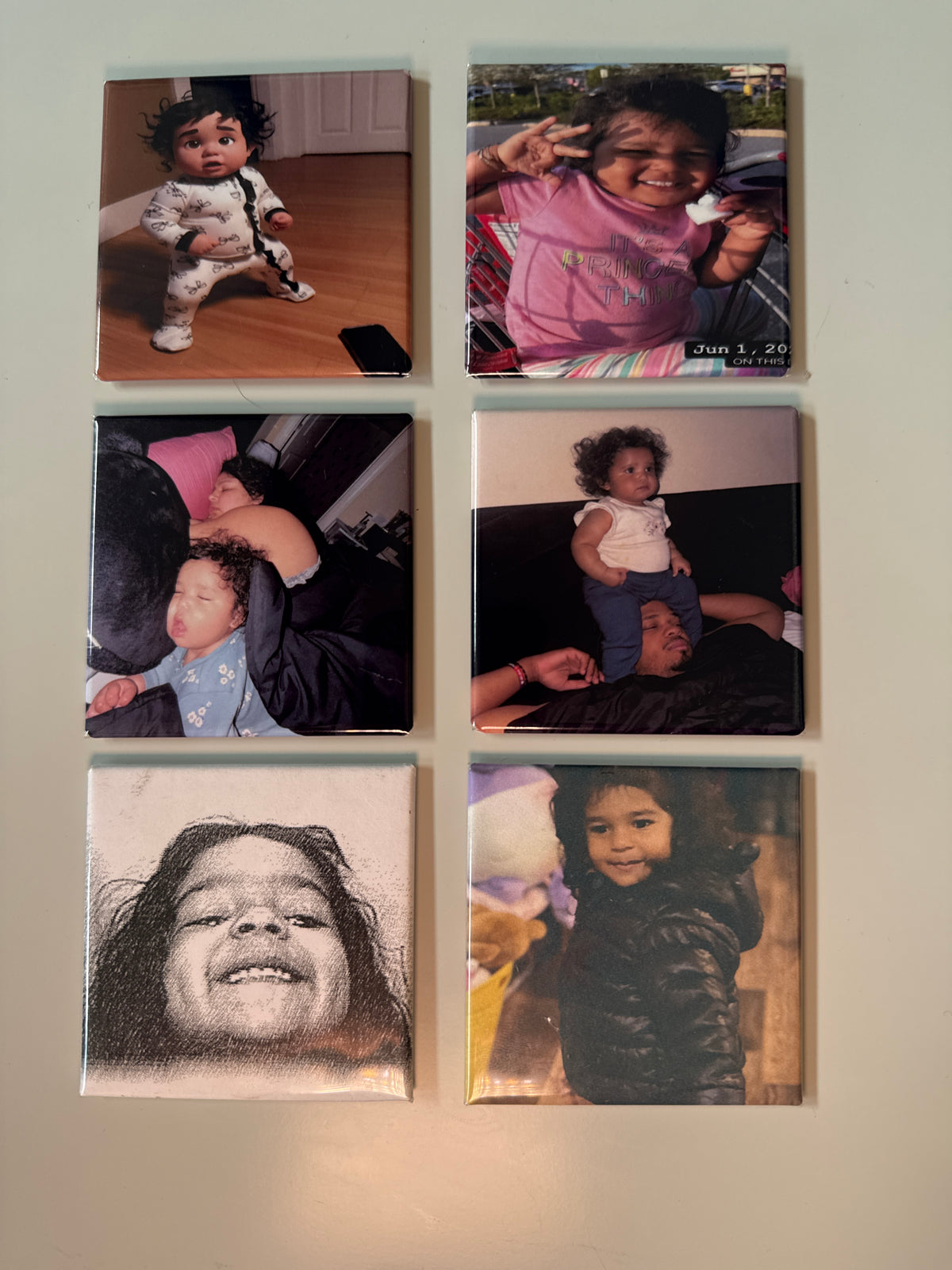 6 Custom Photo Magnets - 2.5x2.5 inch